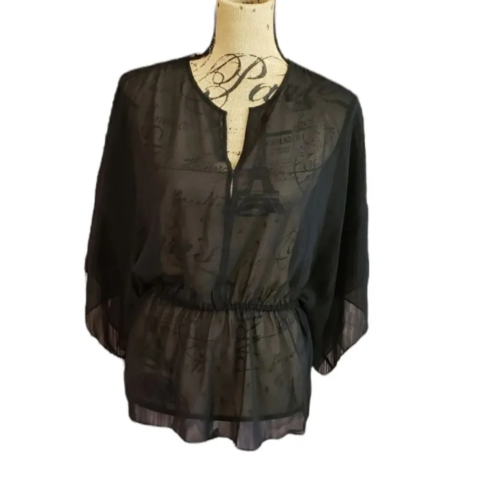 Tory Burch Flowy Sheer Top